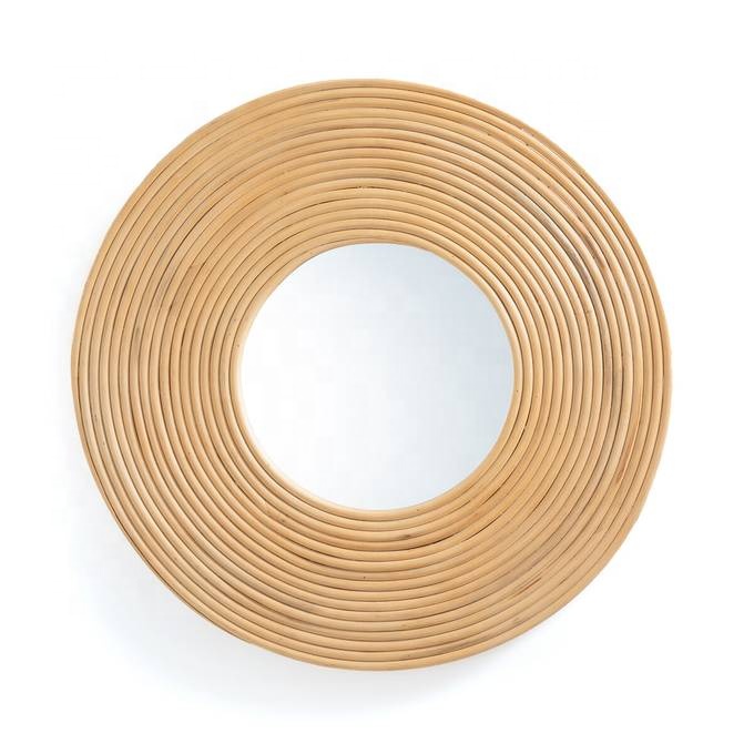 Rattan Mirror Round Shaped MR334137